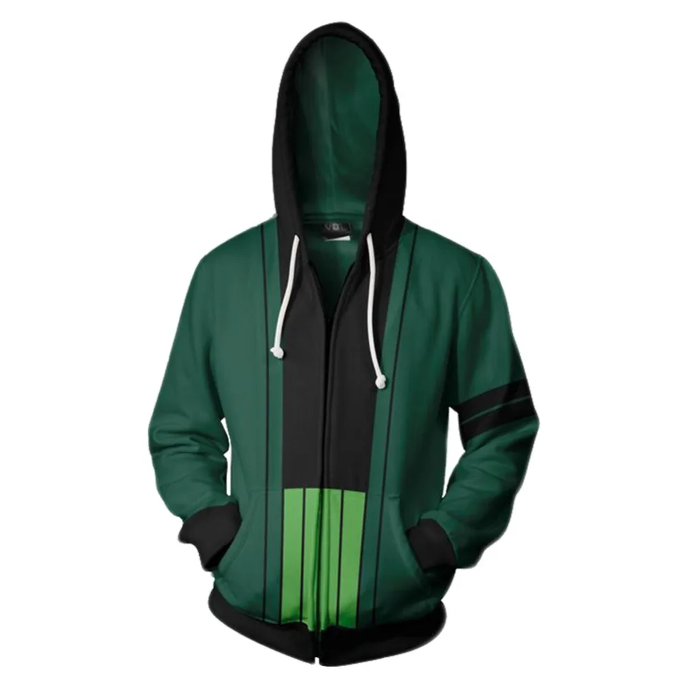 One Piece Hoodie Roronoa Zoro Hoodie Sweatshirt Cosplay Zip Up hooded Jackets MEN WOMEN
One Piece Hoodie Roronoa Zoro Hoodie Sweatshirt Cosplay Zip Up hooded Jackets MEN WOMEN