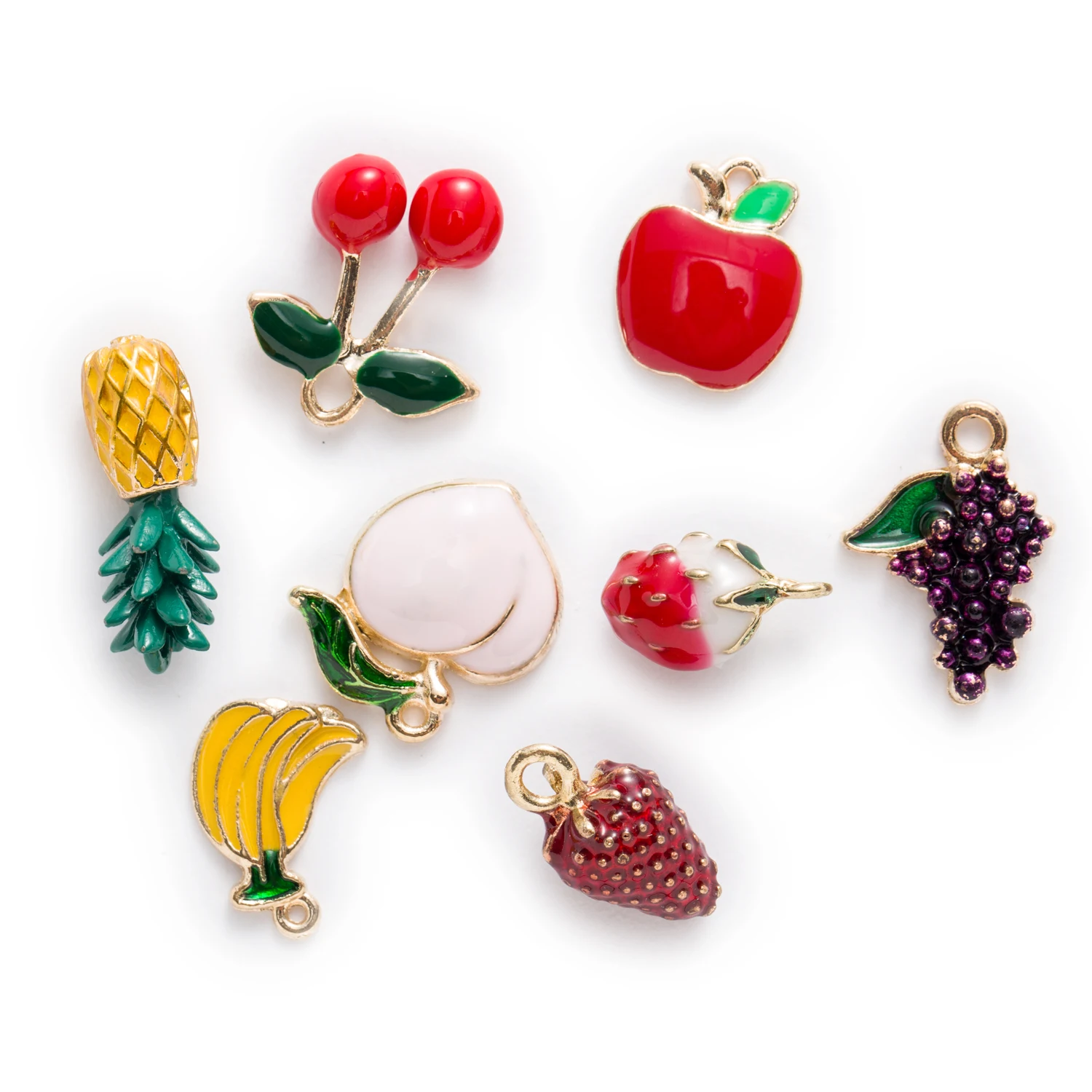 1 Piece Zinc alloy Enamel Charms 3D Fruit Pendants Jewelry Making Fit Necklace Bracelet Earrings For Women DIY 15-21mm
1 Piece Zinc alloy Enamel Charms 3D Fruit Pendants Jewelry Making Fit Necklace Bracelet Earrings For Women DIY 15-21mm