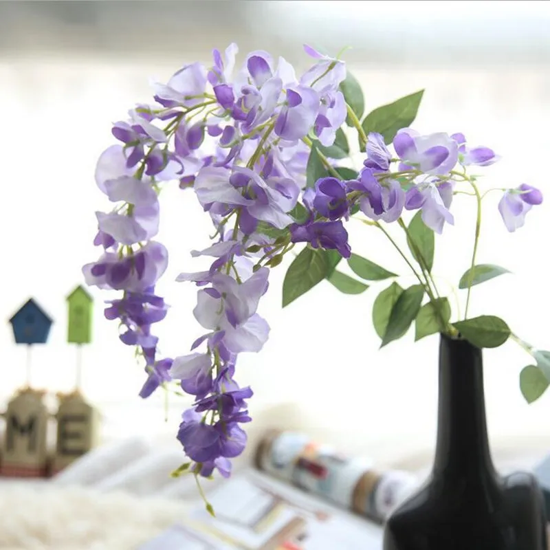 Artificial Flower Wisteria Flower Vine Simulation Flower Lentil Rattan Fake Flowers Plant Wedding Home Background Wall Decor Art
Artificial Flower Wisteria Flower Vine Simulation Flower Lentil Rattan Fake Flowers Plant Wedding Home Background Wall Decor Art