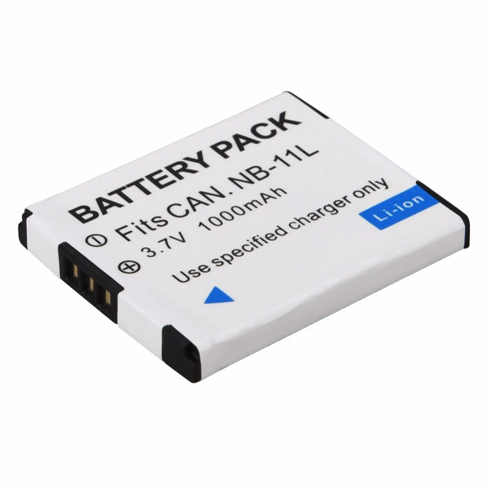 1 шт. 1000 мАч NB 11L NB11L сменная батарея для Canon A2600 A3500 A4000IS IXUS 125 132 140 240 245 265 155 HS Bateria|battery