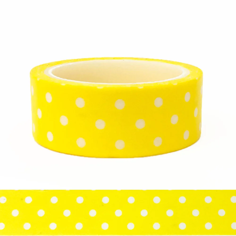 20pcs/set DIY Decoration Washi Tape Paper Cute Tape with Fresh Bright Yellow Color White Circular Wave Points Washi Tape
20pcs/set DIY Decoration Washi Tape Paper Cute Tape with Fresh Bright Yellow Color White Circular Wave Points Washi Tape