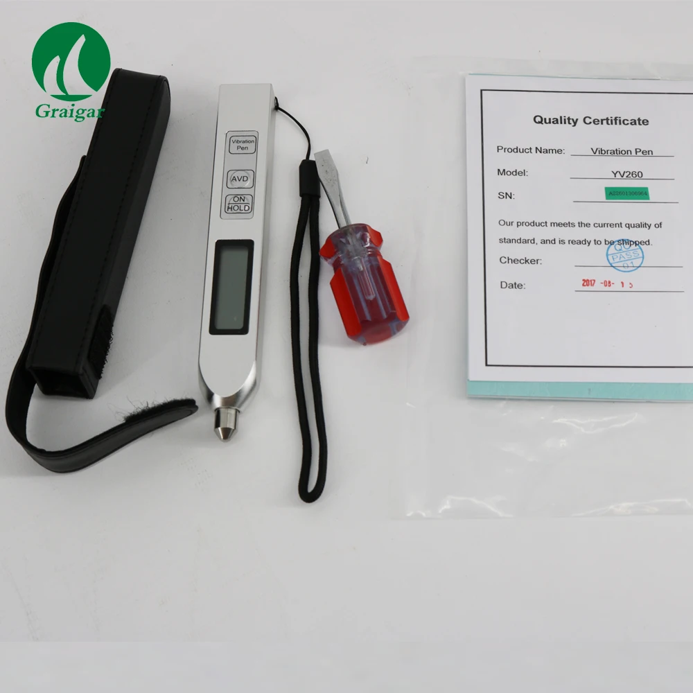 Digital Pen Vibration Meter YV260 Testing Equipment Vibrometer Tester Display 3 1/2 digits LCD
Digital Pen Vibration Meter YV260 Testing Equipment Vibrometer Tester Display 3 1/2 digits LCD