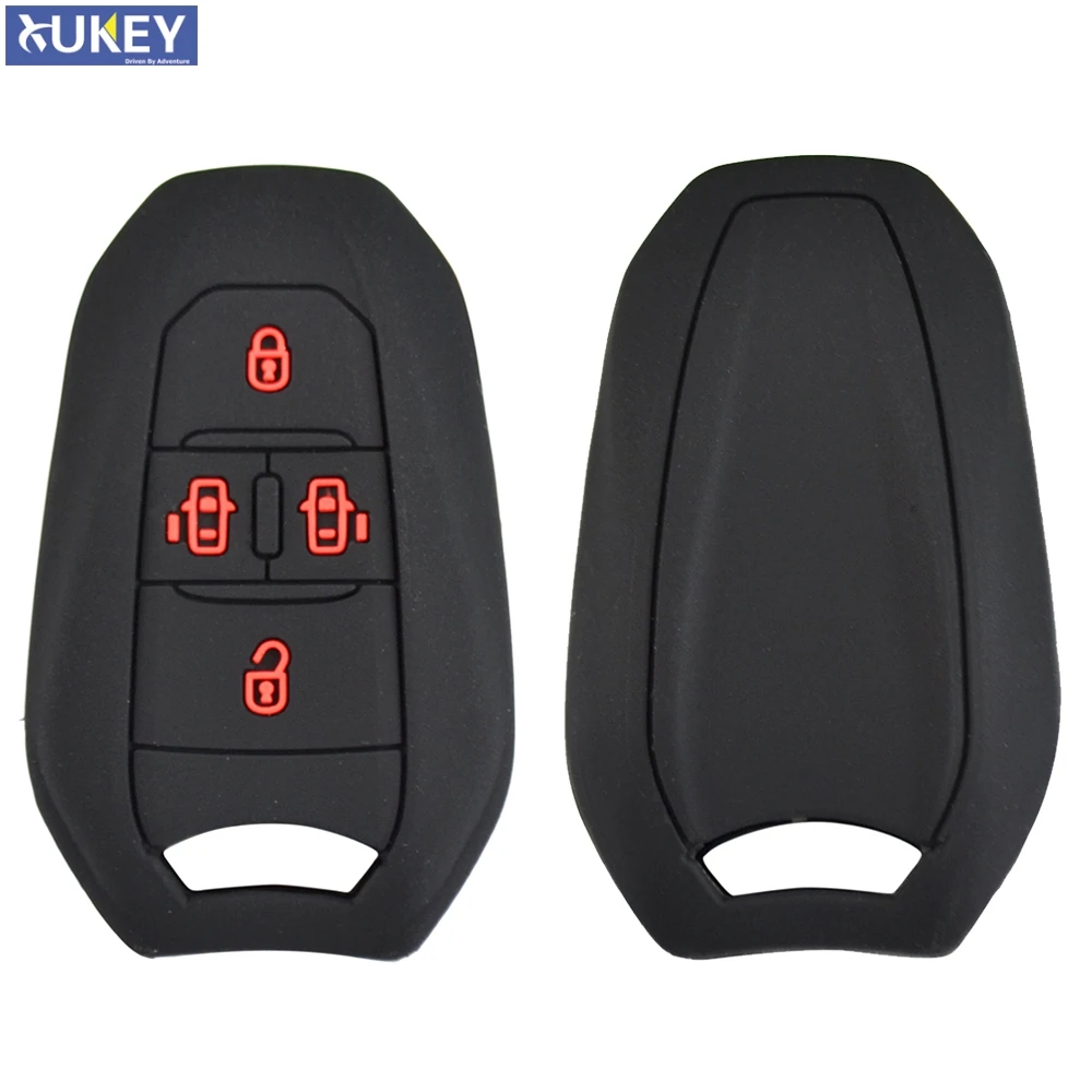Силиконовый чехол для дистанционного ключа с 4 кнопками Peugeot Traveler Expert For Citroen Jumpy