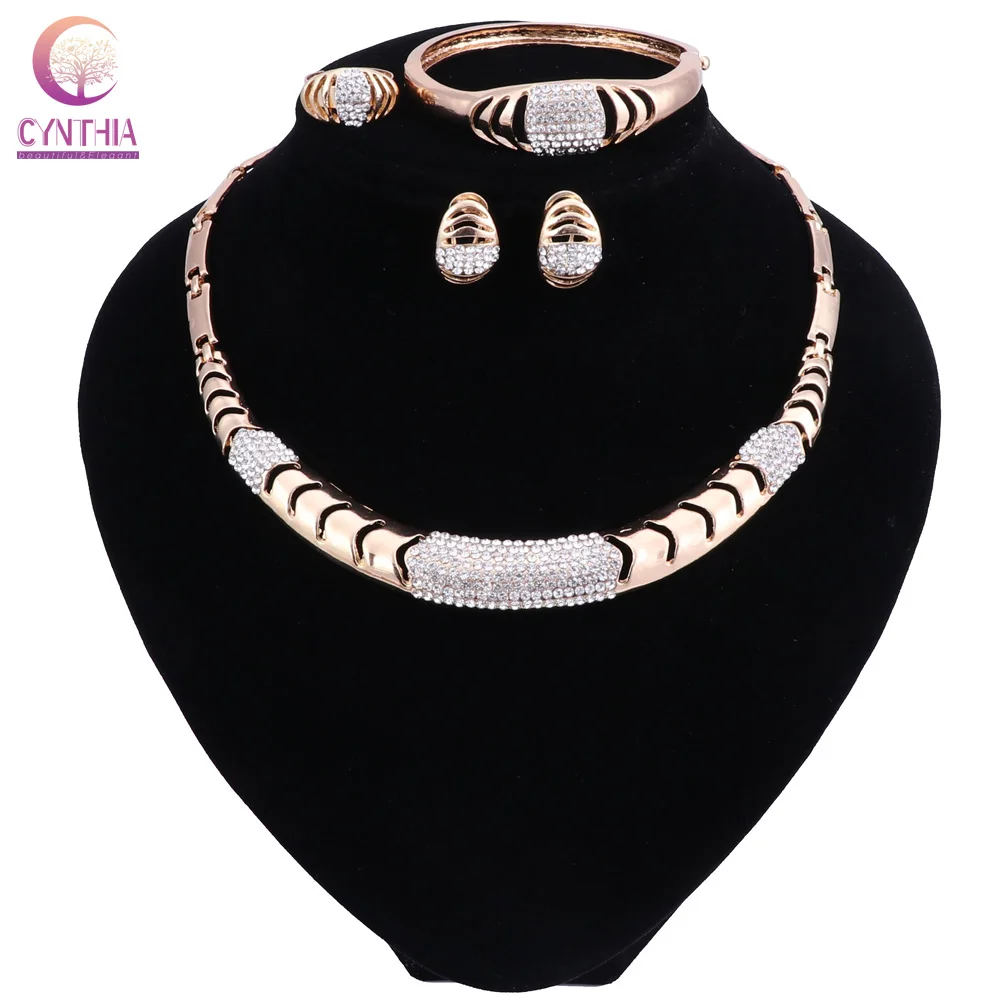 New Jewelry Sets For Women Wedding Bridal Accessories Party Necklace Set Gold-color African Beads Costume Jewellery Sets
New Jewelry Sets For Women Wedding Bridal Accessories Party Necklace Set Gold-color African Beads Costume Jewellery Sets