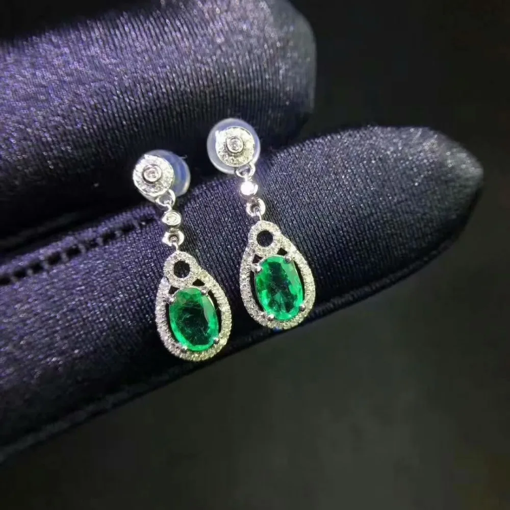 SHILOVEM 925 sterling silver Natural Emerald stud earrings classic fine Jewelry women wedding wholesale 4*6 jce040605agml
SHILOVEM 925 sterling silver Natural Emerald stud earrings classic fine Jewelry women wedding wholesale 4*6 jce040605agml