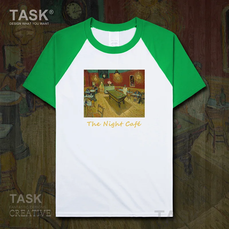 Personality fashion oil painting mens t-shirt The Night Cafe retro print Short sleeve clothes cotton summer casual Streetwear
Personality fashion oil painting mens t-shirt The Night Cafe retro print Short sleeve clothes cotton summer casual Streetwear