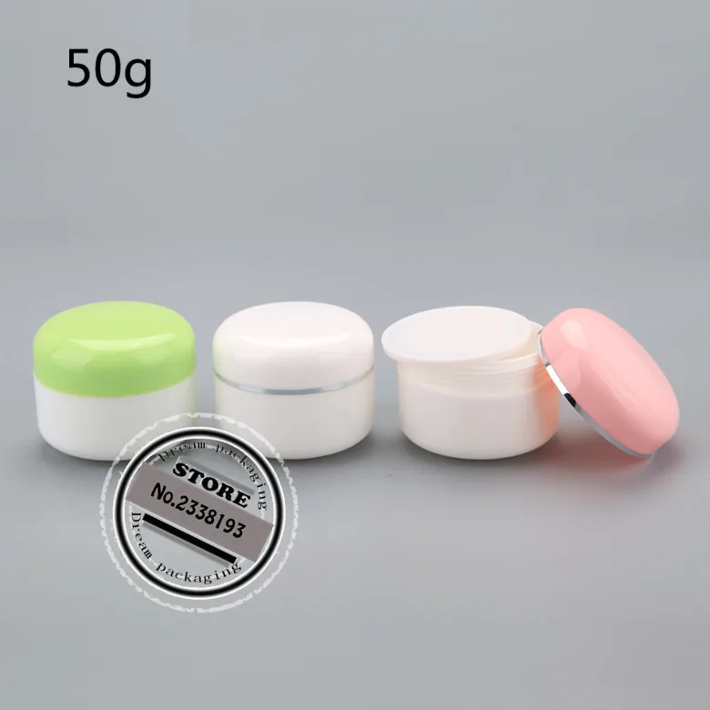 30pc/lot 50g three colors Plastic Cream mask PP bottles jars containers tins for cosmetic packaging
30pc/lot 50g three colors Plastic Cream mask PP bottles jars containers tins for cosmetic packaging