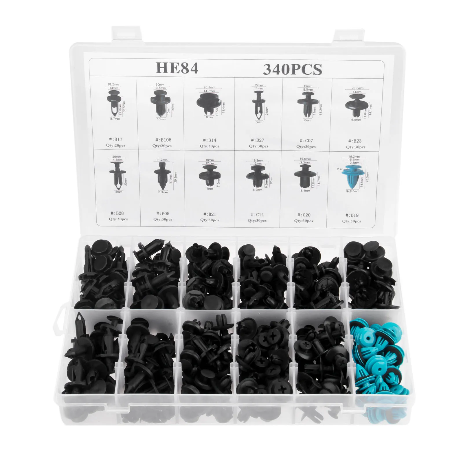 Yetaha 40PCS 6mm-10mm Hole Car Fastener Fender Bumper Rivets Door Trim Engine Cover Push Clips Fasteners For Honda Toyota Audi
Yetaha 40PCS 6mm-10mm Hole Car Fastener Fender Bumper Rivets Door Trim Engine Cover Push Clips Fasteners For Honda Toyota Audi
