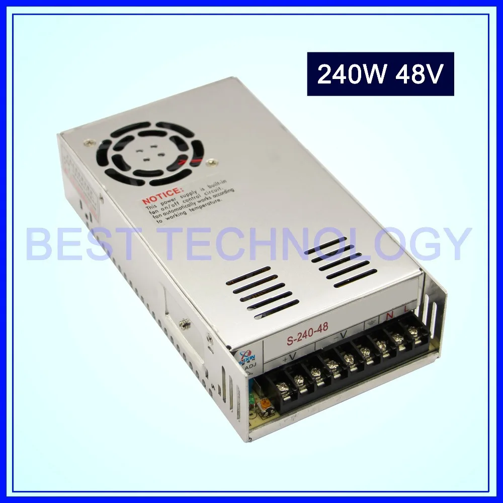 DC Switch Power Supply 240W 48V switching power supply Single Outpu For CNC Router Foaming Mill Cut Laser Engraver Plasma!!
DC Switch Power Supply 240W 48V switching power supply Single Outpu For CNC Router Foaming Mill Cut Laser Engraver Plasma!!