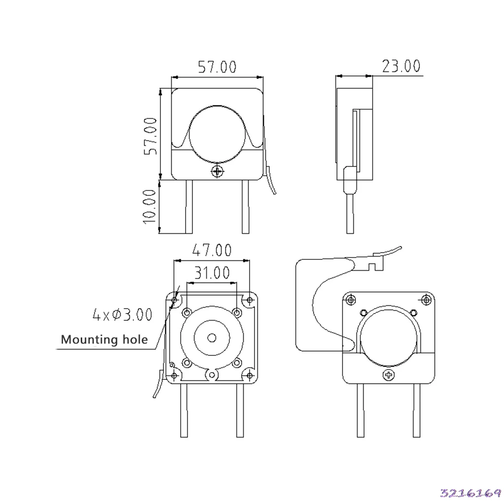 Mini Peristaltic Pump Head With Tube Small Flow Stepper Motor OEM Package