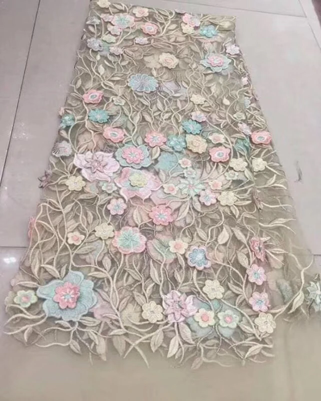 3D Flowers Applique Mesh Lace Fabric Guipure Stones Lace Fabric For African India Wedding Dress Colorful 3D Tulle Lace LYY918A
3D Flowers Applique Mesh Lace Fabric Guipure Stones Lace Fabric For African India Wedding Dress Colorful 3D Tulle Lace LYY918A