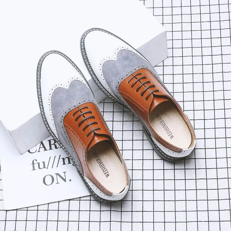 ERRFC Designer Men's White Brogue Shoes Fashion Mixed Colors Business Leisure Dress Office Career Brown Plus Size 47 48 Male
ERRFC Designer Men's White Brogue Shoes Fashion Mixed Colors Business Leisure Dress Office Career Brown Plus Size 47 48 Male
