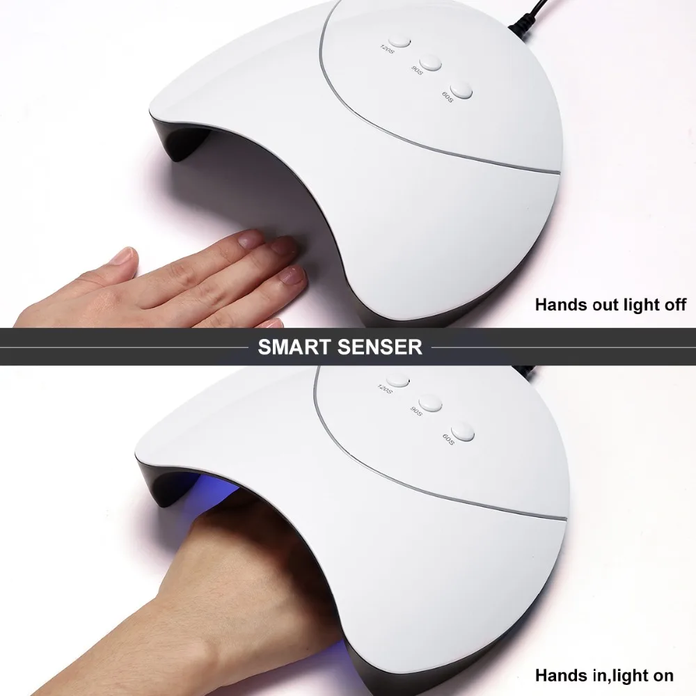 Modelones 24 шт./лот Светодиодная лампа для дизайна ногтей маникюрный набор