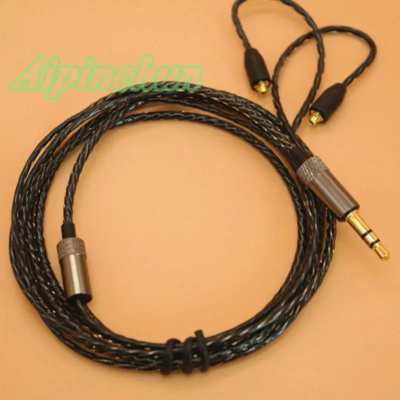 Кабель для наушников Aipinchun MMCX Shure SE215 SE535 SE846 SE425 SE315 Westone W60 W50 W40 UE900 T100 XBA-Z5 um pro |