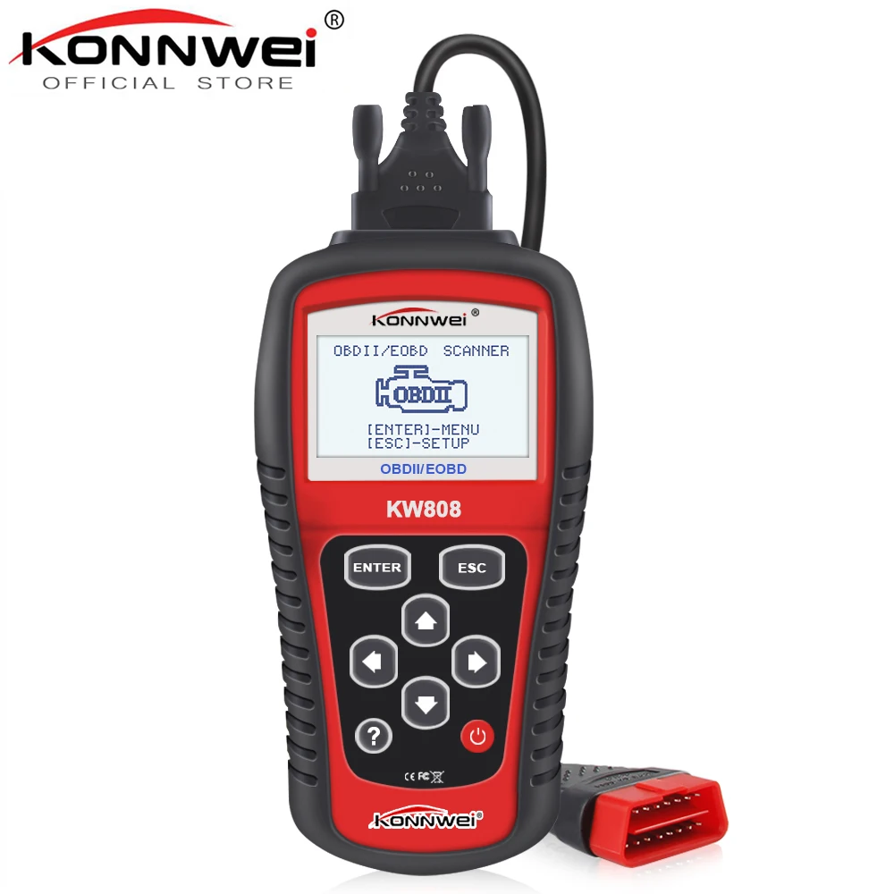 KONNWEI KW808 автомобильный диагностический инструмент OBD2 активированный анализатор