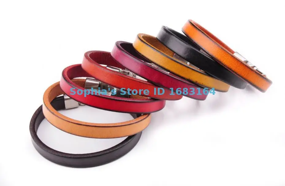Multi-Color Fashion Jewelry Mens High Quality Handmade Leather Band Wrap Slim Plain Leather Cuff Bracelet WholeSale Set
Multi-Color Fashion Jewelry Mens High Quality Handmade Leather Band Wrap Slim Plain Leather Cuff Bracelet WholeSale Set