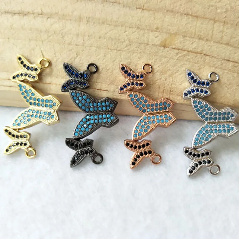 10pcs CZ zircon Micro Pave butterfly Connector Double Bails Beads Charm,for DIY Bracelets Jewelry Finding CT317
10pcs CZ zircon Micro Pave butterfly Connector Double Bails Beads Charm,for DIY Bracelets Jewelry Finding CT317