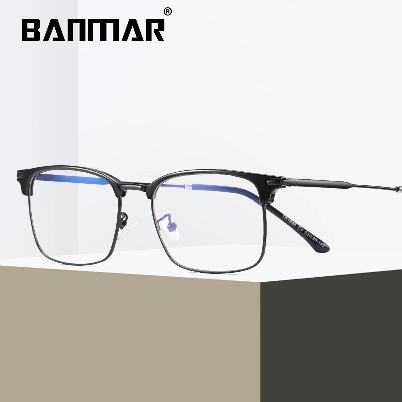 BANMAR Men Optical Frames Anti Blue Rays Eyeglasses Frames Rack Commercial Glasses Fashion Eyeglasses Frame Myopia Frames A1828
BANMAR Men Optical Frames Anti Blue Rays Eyeglasses Frames Rack Commercial Glasses Fashion Eyeglasses Frame Myopia Frames A1828