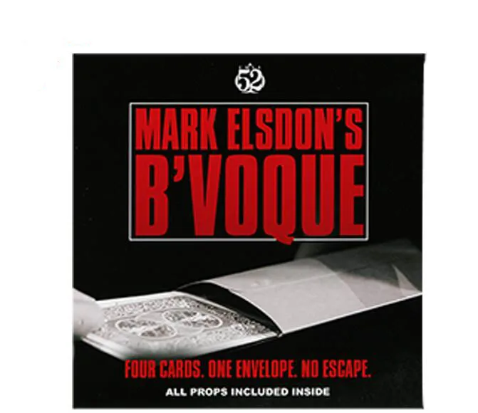 B'Voque от Mark Elsdon (Gimmick)-Волшебная карточка для трюка, легкая Волшебная профессиональная Магическая карточка, магическое шоу
B'Voque от Mark Elsdon (Gimmick)-Волшебная карточка для трюка, легкая Волшебная профессиональная Магическая карточка, магическое шоу