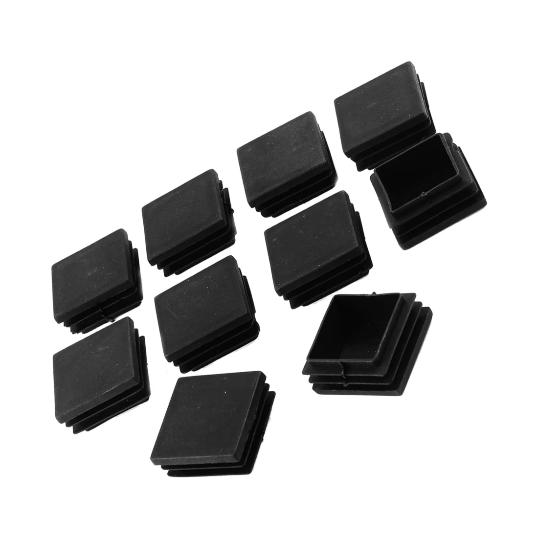 Made of plastic, for square cover End caps HOSE TUBE - 40 mm x 40 mm, 10 pieces