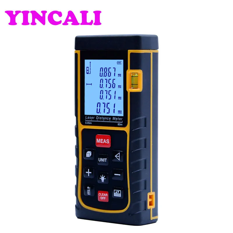 2 шт./лот Высокоточный ЖК-дисплей лазерный дальномер SW-E80 цифровой лазерный дальномер 80 м для хранения 100 единиц
2 шт./лот Высокоточный ЖК-дисплей лазерный дальномер SW-E80 цифровой лазерный дальномер 80 м для хранения 100 единиц