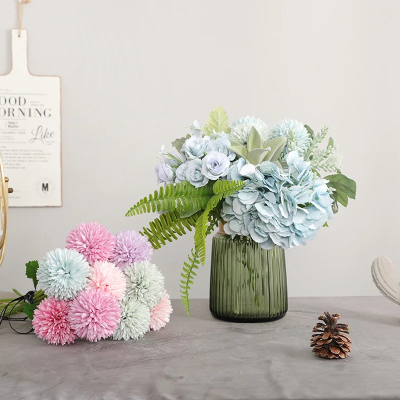 New Artificial Flowers Single Mini Dandelion Silk Flower Wedding Home Decoration Fake Flower Ball Chrysanthemum Length 28cm
New Artificial Flowers Single Mini Dandelion Silk Flower Wedding Home Decoration Fake Flower Ball Chrysanthemum Length 28cm