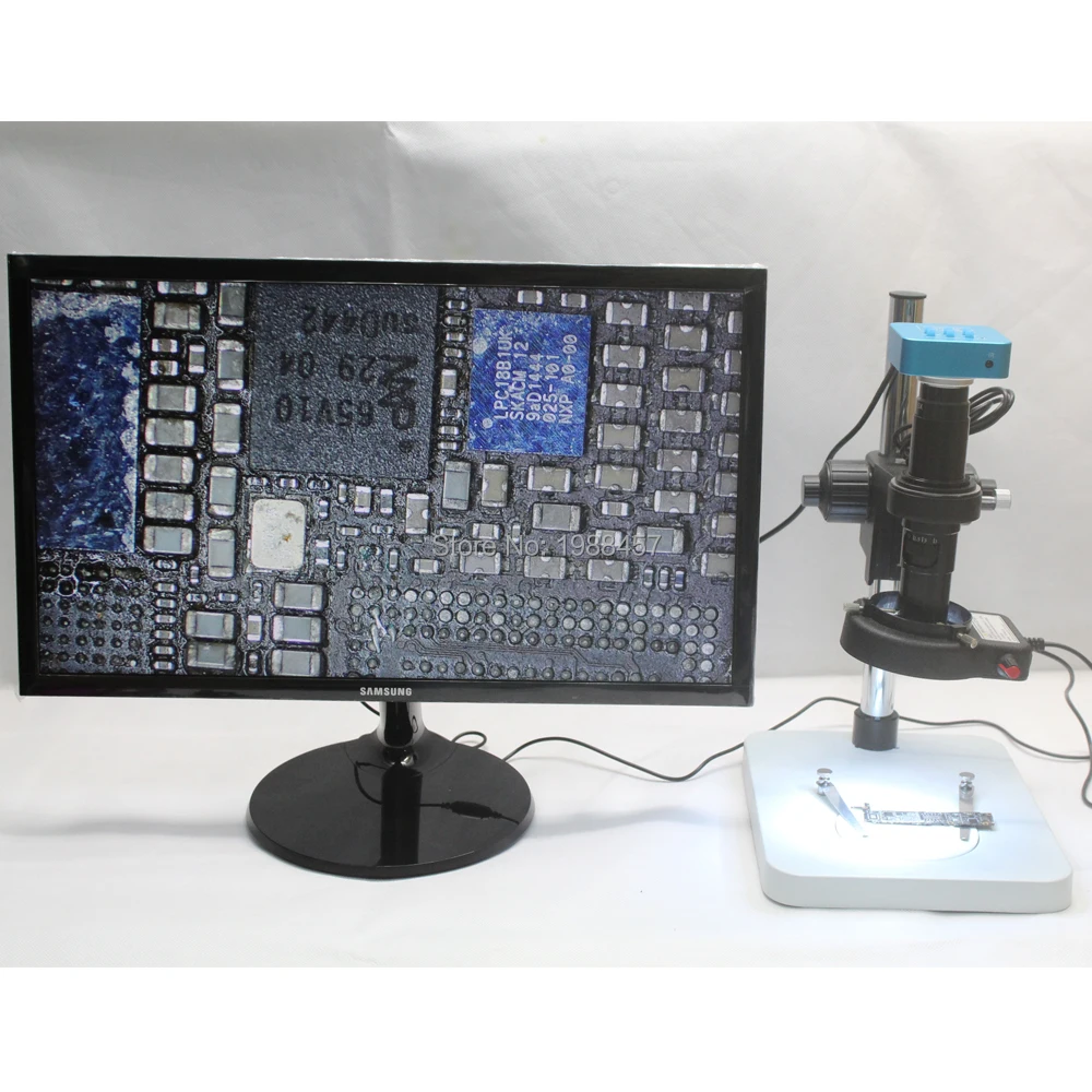 16MP Full HD 1080P 60FPS HDMI USB Output Industry Microscope Video Camera+10X-200X C-Mount Lens+Fine-tune The Stent+LED Lights
16MP Full HD 1080P 60FPS HDMI USB Output Industry Microscope Video Camera+10X-200X C-Mount Lens+Fine-tune The Stent+LED Lights
