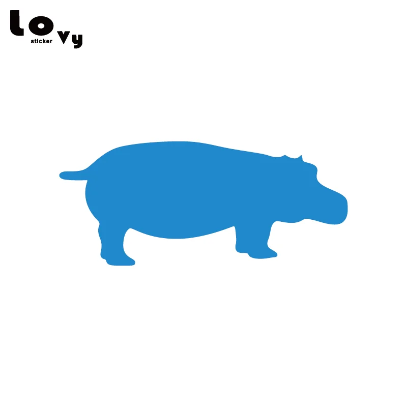 Hippopotamus Hippo виниловый автомобильный стикер на бампер или окно Автомобильная