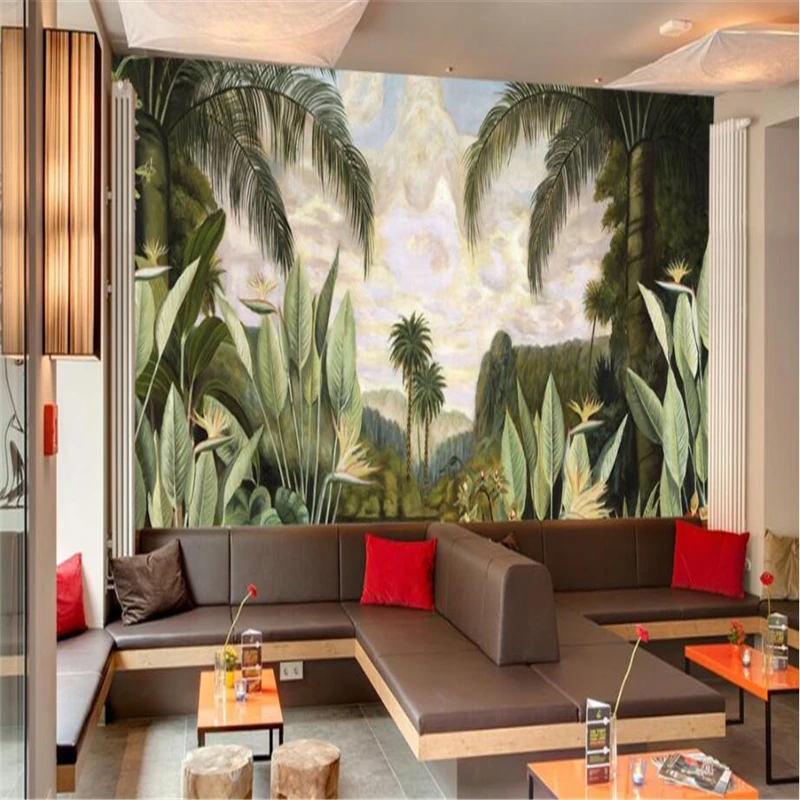 beibehang Custom 3d wall paper European retro nostalgic medieval hand-painted rainforest wall mural background wall home decor
beibehang Custom 3d wall paper European retro nostalgic medieval hand-painted rainforest wall mural background wall home decor