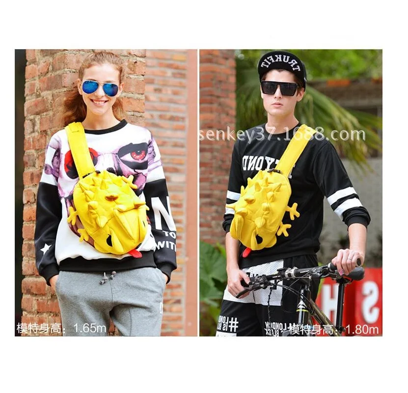 New Men And Women Chest Bag Lizard Chameleon Leisure Shoulder Messenger Bag Personality Trend Purse
New Men And Women Chest Bag Lizard Chameleon Leisure Shoulder Messenger Bag Personality Trend Purse