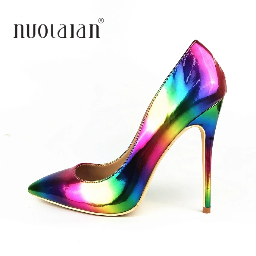 Brand fashion Women Shoes Colorful Rainbow Printed Woman Shoes Sexy Stilettos High Heels 12cm/10cm/8cm Pointed Toe Women Pumps
Brand fashion Women Shoes Colorful Rainbow Printed Woman Shoes Sexy Stilettos High Heels 12cm/10cm/8cm Pointed Toe Women Pumps