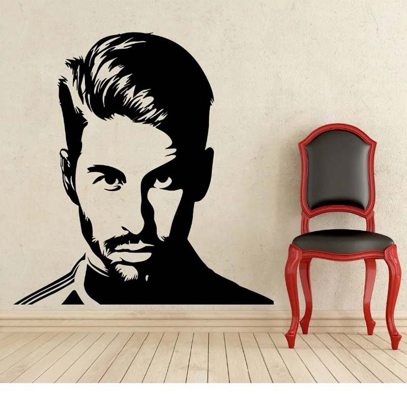 New Home Decor Sports football wall stickers PVC Vinyl Removable Mural Football Sergio Ramos image
New Home Decor Sports football wall stickers PVC Vinyl Removable Mural Football Sergio Ramos image