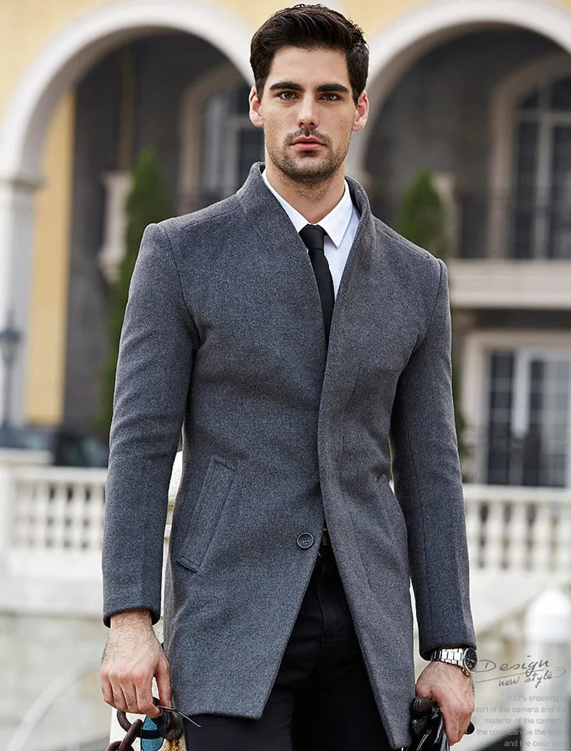 Thick Wool Coat Men 2017 Winter Brand Wool Blends Cashmere Coat Men Slim Fit Mens Pea Coat Fashion Manteau Homme Overcoat Black
Thick Wool Coat Men 2017 Winter Brand Wool Blends Cashmere Coat Men Slim Fit Mens Pea Coat Fashion Manteau Homme Overcoat Black