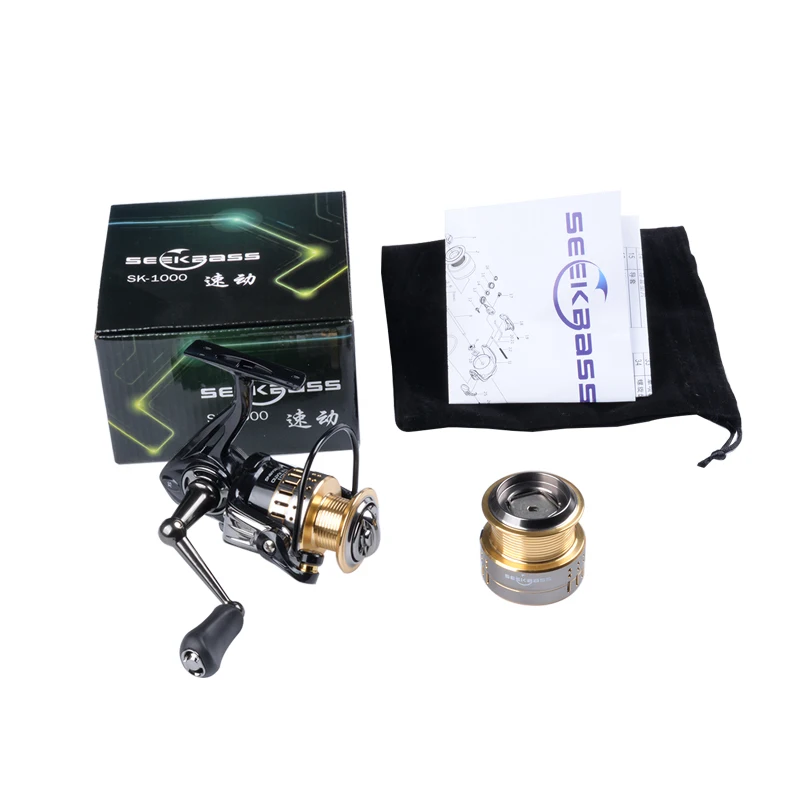 Seekbass 5.2:1 Fishing Reel SK1000 Spinning Reel 5KG Max Drag Power Bass Carp 2 Spools Fishing Reel Fishing Tackles
Seekbass 5.2:1 Fishing Reel SK1000 Spinning Reel 5KG Max Drag Power Bass Carp 2 Spools Fishing Reel Fishing Tackles