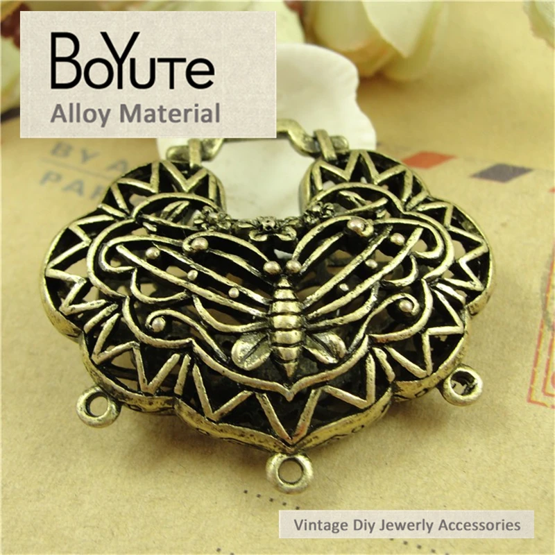BoYuTe (5 шт./лот) 43*40 мм Материалы из цинкового сплава античные бронзовые подвески Lucky Lock для ювелирных изделий
BoYuTe (5 шт./лот) 43*40 мм Материалы из цинкового сплава античные бронзовые подвески Lucky Lock для ювелирных изделий