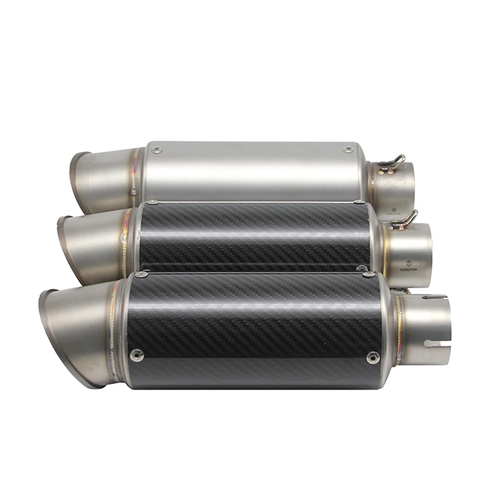 ZSDTRP 38-51mm Universal Motorcycle Exhaust Muffler SC Escape Moto Fit For Nmax Benelli BMW Honda Racing Pit Bike | Автомобили и