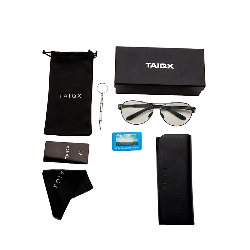 Fashion brand gray sunglasses ladies men's color-changing glasses with box sunglasses TAC polarized lenses anti-UVA UVB
Fashion brand gray sunglasses ladies men's color-changing glasses with box sunglasses TAC polarized lenses anti-UVA UVB