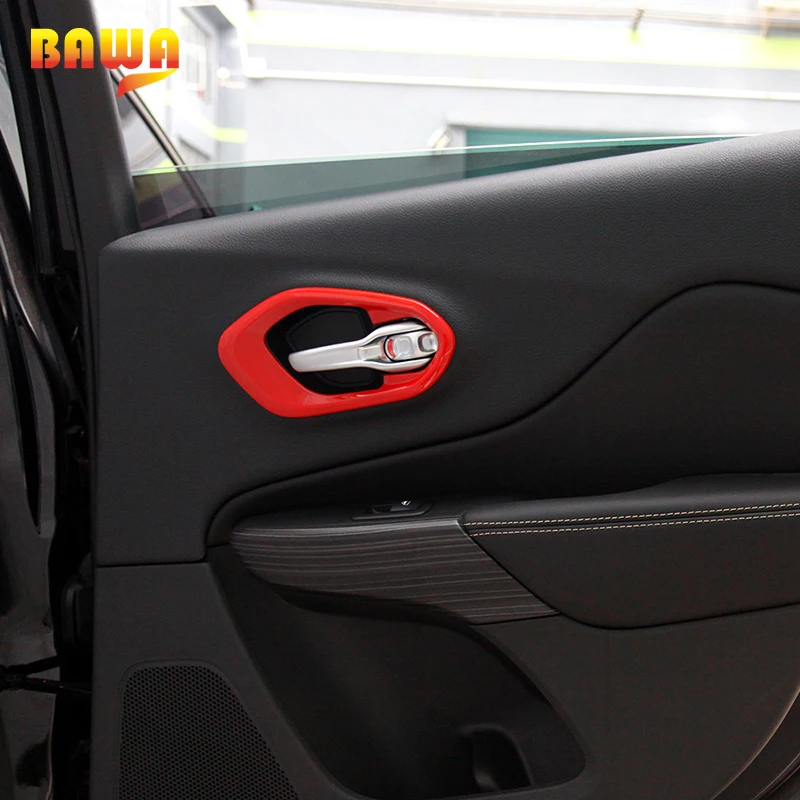 BAWA Automotive Interior Stickers for Jeep Cherokee 2014-2015 ABS Car Inner Door Handle Cover Bezel Trim Decoration Sticker
BAWA Automotive Interior Stickers for Jeep Cherokee 2014-2015 ABS Car Inner Door Handle Cover Bezel Trim Decoration Sticker