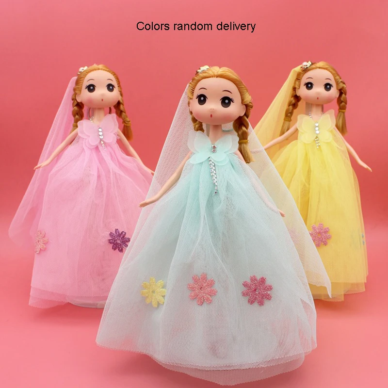 1 шт. 26 см свадебная кукла детские игрушки свадебное платье невесты брелок сумка