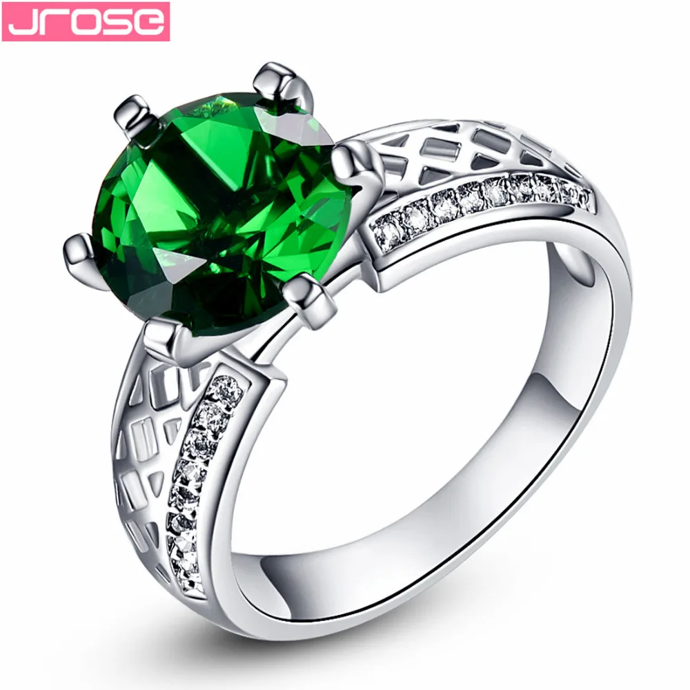 JROSE Wholesale Classic Gorgeous Green & White Cubic Zirconia White Gold Color Ring Size 6 7 8 9 10 Hot Sale Jewelry Gift
JROSE Wholesale Classic Gorgeous Green & White Cubic Zirconia White Gold Color Ring Size 6 7 8 9 10 Hot Sale Jewelry Gift