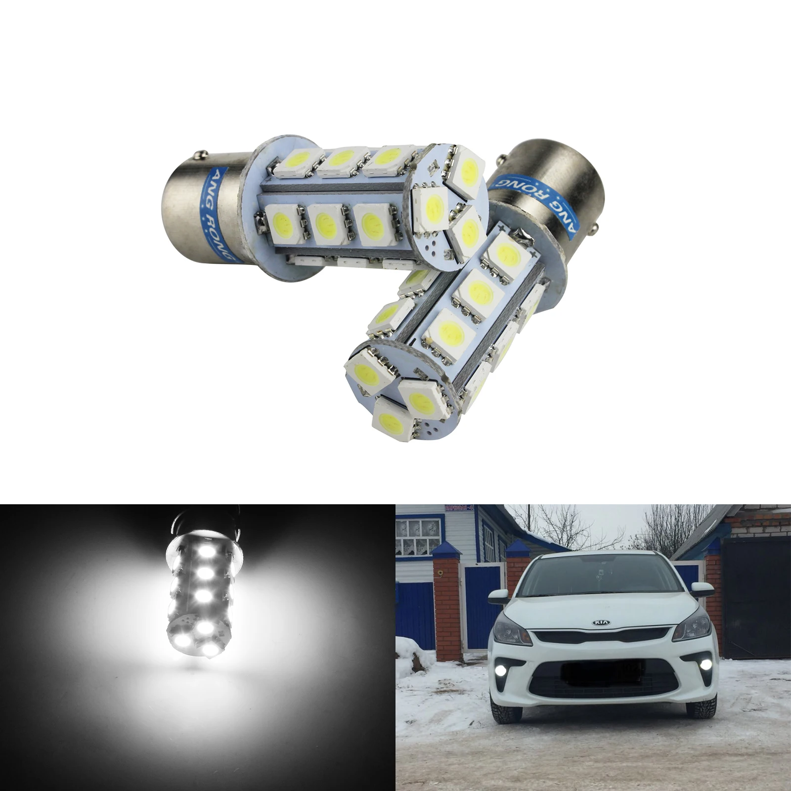 ANGRONG 10x P21W 1156 BA15S 18 SMD LED Bulbs Car Turn Signal Reverse Brake Light White Backup Lamp DC 12V
ANGRONG 10x P21W 1156 BA15S 18 SMD LED Bulbs Car Turn Signal Reverse Brake Light White Backup Lamp DC 12V