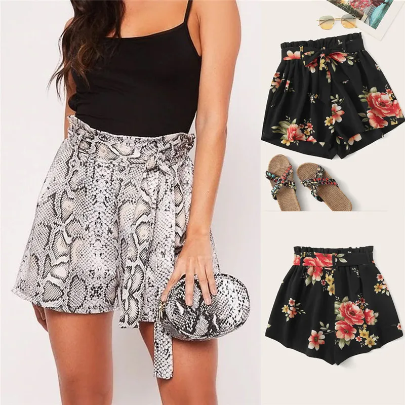 Women Snake skin print summer shorts Casual High Waisted Tie Belt Shorts elastic bandage shorts slim fitness workout shorts
Women Snake skin print summer shorts Casual High Waisted Tie Belt Shorts elastic bandage shorts slim fitness workout shorts