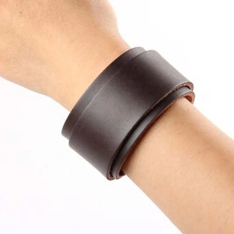 Fahion High-grade Punk Genuine Leather Men's Bracelet Contracted Wide Version Belt Type Hand Catenary Accessories Gift 31-4.5cm
Fahion High-grade Punk Genuine Leather Men's Bracelet Contracted Wide Version Belt Type Hand Catenary Accessories Gift 31-4.5cm