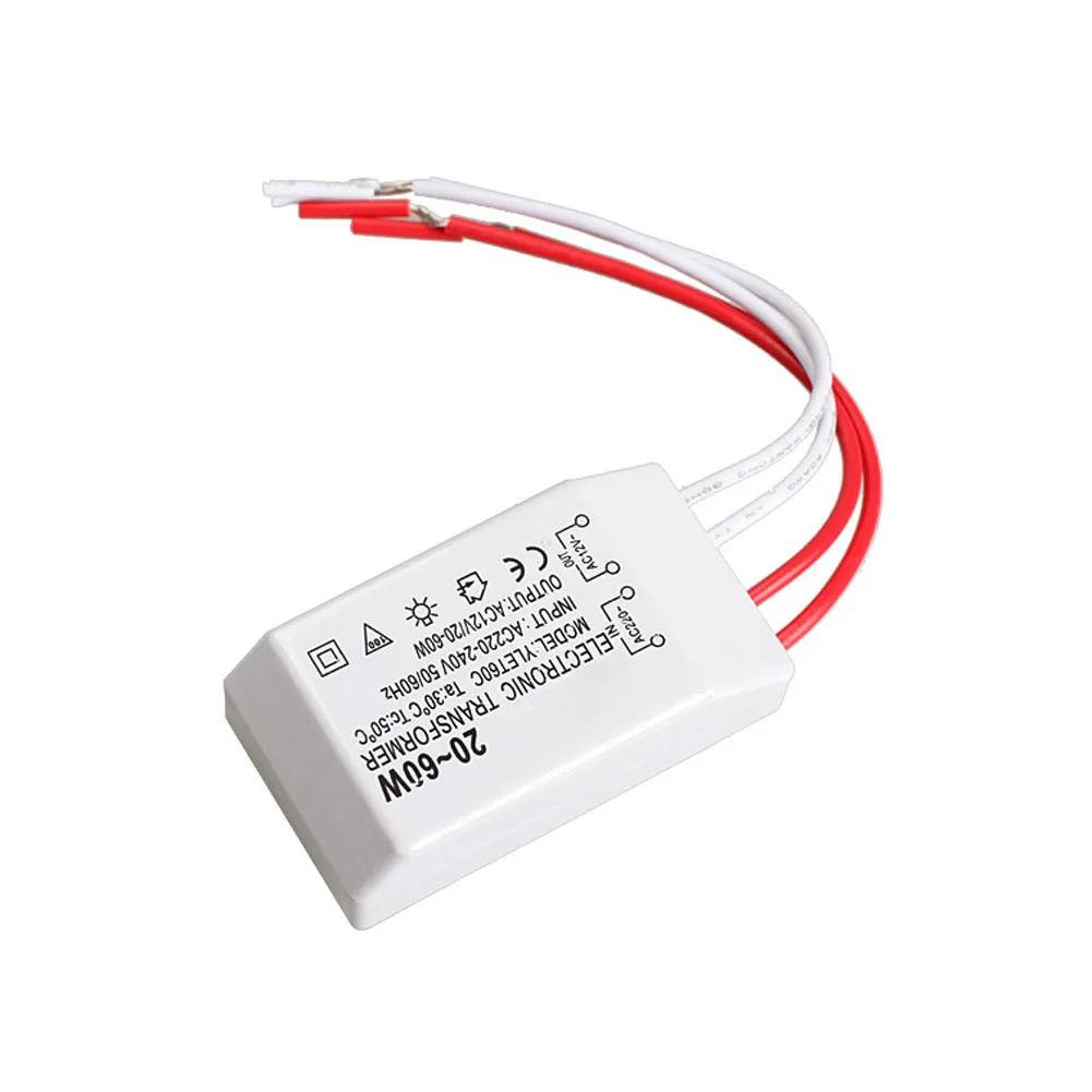 Professional Lighting Accessories 20-60W 12V Halogen LED Lamp Electronic Transformer Spotlight Adapter G4 Adapter AA
Professional Lighting Accessories 20-60W 12V Halogen LED Lamp Electronic Transformer Spotlight Adapter G4 Adapter AA