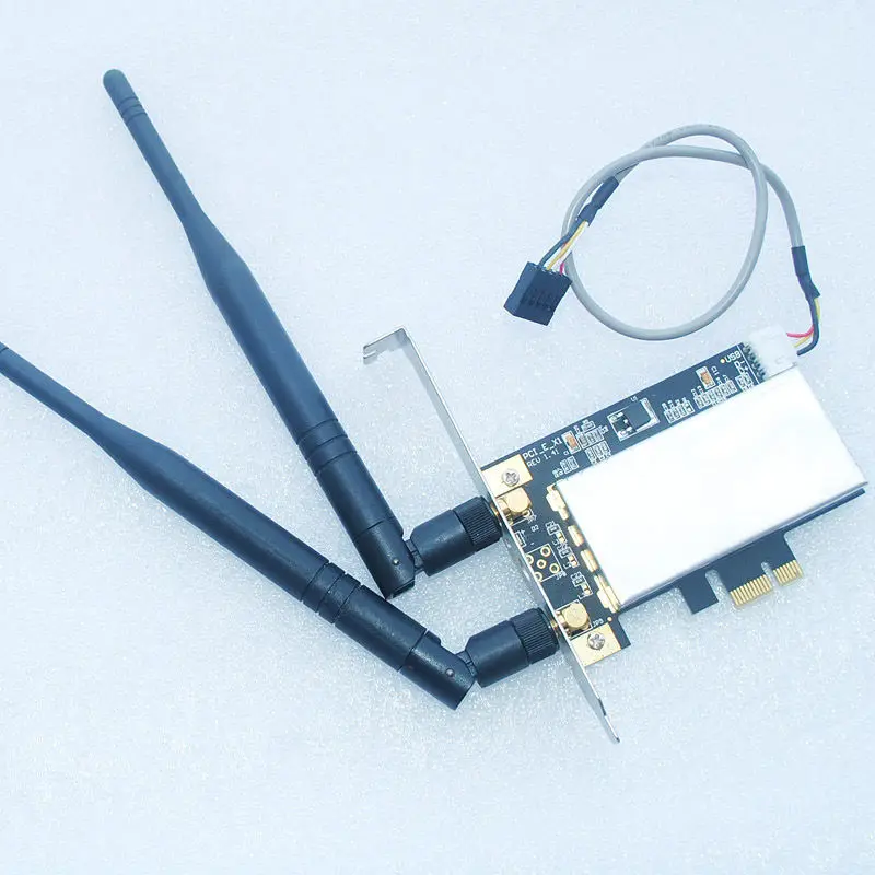 6235ANNGW PCI-E 1X 16X PC Computer 2.4/5GHz DUAL BAND N WIRELESS Desktop WIFI+BT 4.0 CARD 300 Mbps 6235+2DBI
6235ANNGW PCI-E 1X 16X PC Computer 2.4/5GHz DUAL BAND N WIRELESS Desktop WIFI+BT 4.0 CARD 300 Mbps 6235+2DBI