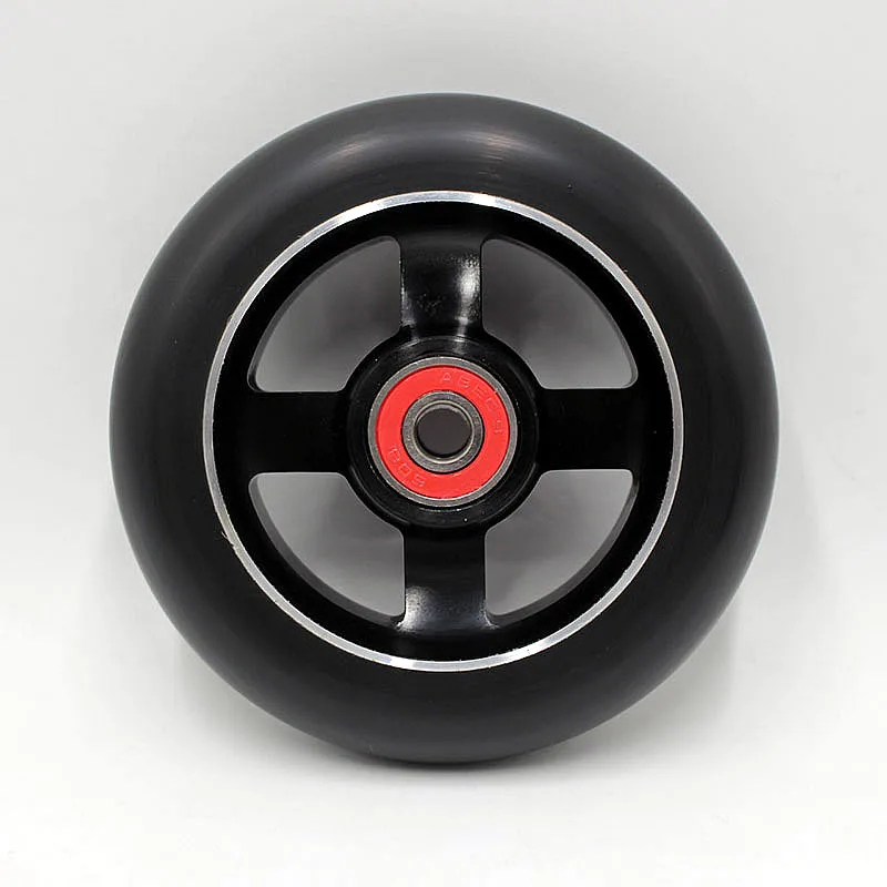 10PCS The New! High elastic! Madden! Aluminium Metal Freestyle Stunt Scooter Wheels Black PU Black Aluminum 100x24mm 88A
10PCS The New! High elastic! Madden! Aluminium Metal Freestyle Stunt Scooter Wheels Black PU Black Aluminum 100x24mm 88A