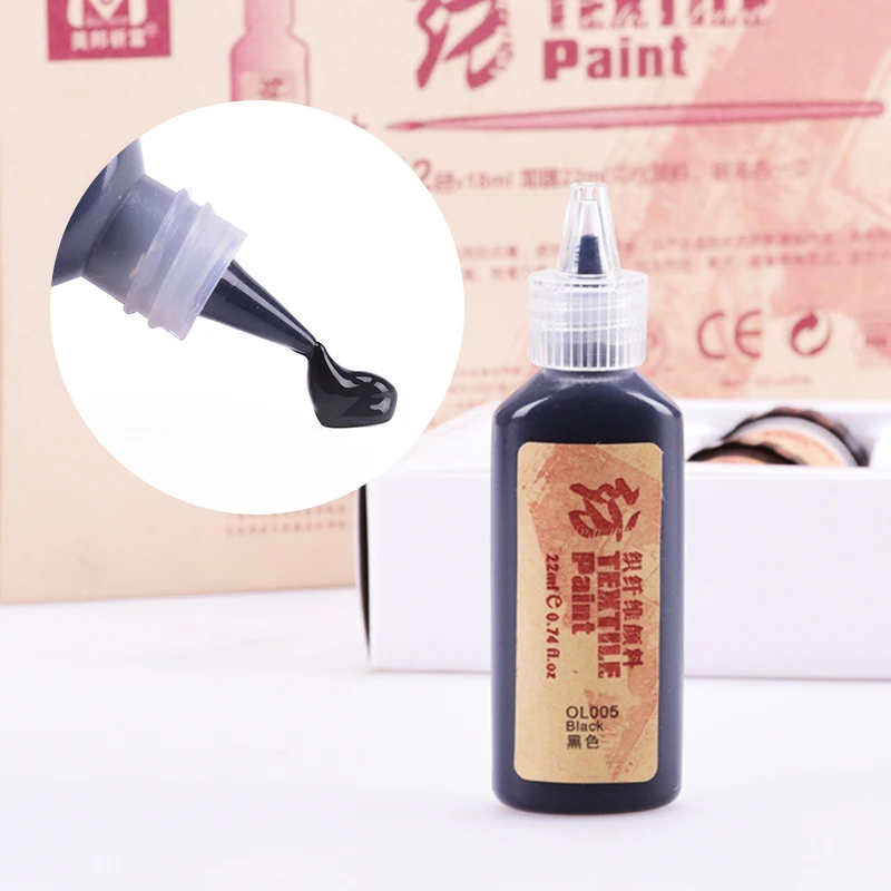 Fabric textile fiber pigment 12 color/18ML acrylic hand-painted DIY clothes T-shirt canvas shoes Do not fade Acrylic paint
Fabric textile fiber pigment 12 color/18ML acrylic hand-painted DIY clothes T-shirt canvas shoes Do not fade Acrylic paint