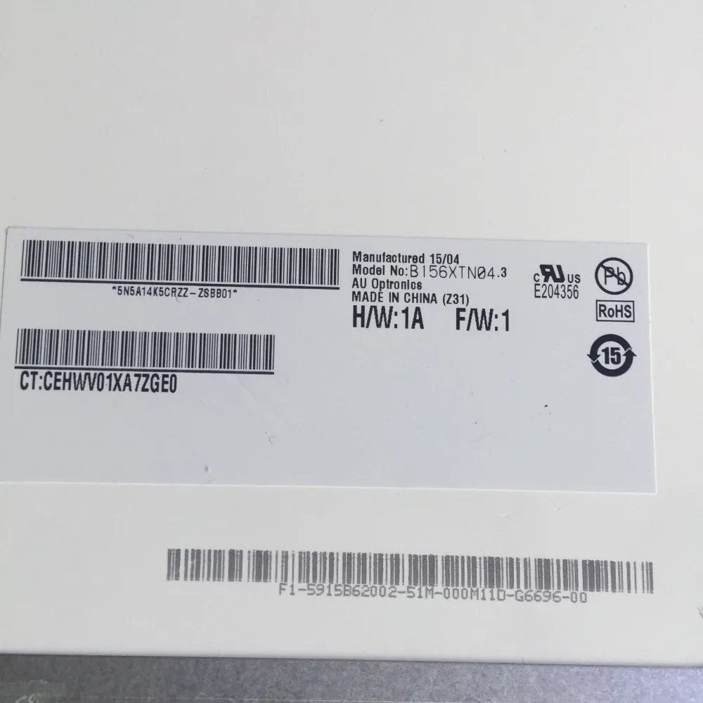 15,6 "Матрица ноутбука светодиодный ЖК-экран для HP Pavilion 15-P 762513-001 B156XTN04.3 WXGA HD 1366X768 40 контактов без сенсорного экрана Замена
15,6 "Матрица ноутбука светодиодный ЖК-экран для HP Pavilion 15-P 762513-001 B156XTN04.3 WXGA HD 1366X768 40 контактов без сенсорного экрана Замена