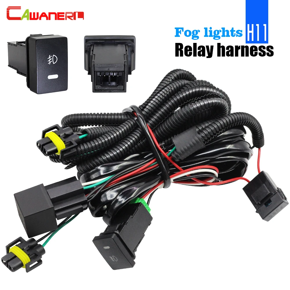 Cawanerl Car Fog Light Wiring Harness H11 Socket Wire + Switch with LED indicators AT Relay 40A For Ford Renault Citroen Peugeot
Cawanerl Car Fog Light Wiring Harness H11 Socket Wire + Switch with LED indicators AT Relay 40A For Ford Renault Citroen Peugeot
