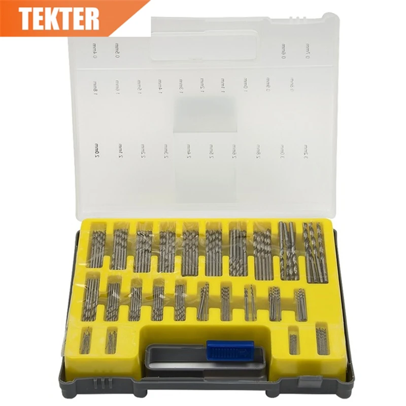 TEKTER 150 шт. 0 4 3 2 мм Маленькая точность с пластиковой коробкой HSS высокоскоростные